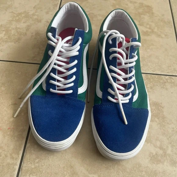 Multi Color/Color Block Vansz 9.5. Vans Old Skool. - Picture 4 of 5